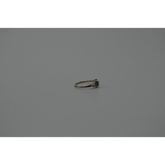 Sterling Silver Yin Yang Ring Filigree Hearts Delicate Enamel Size 6 Stamped 925 - Picture 4 of 7